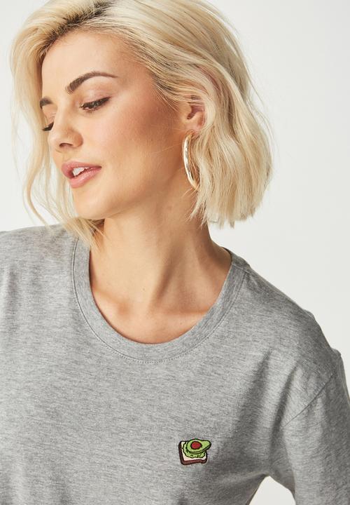 Cotton On - Tbar fox summer graphic T-shirt - grey