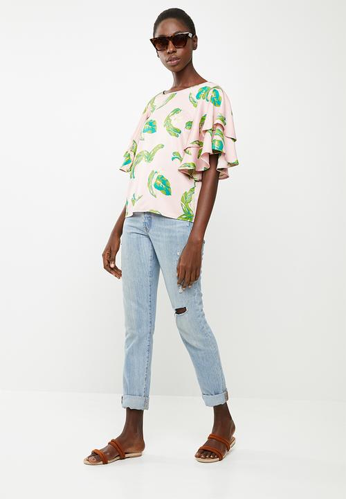 Vero Moda - Kate ruffle top - pink