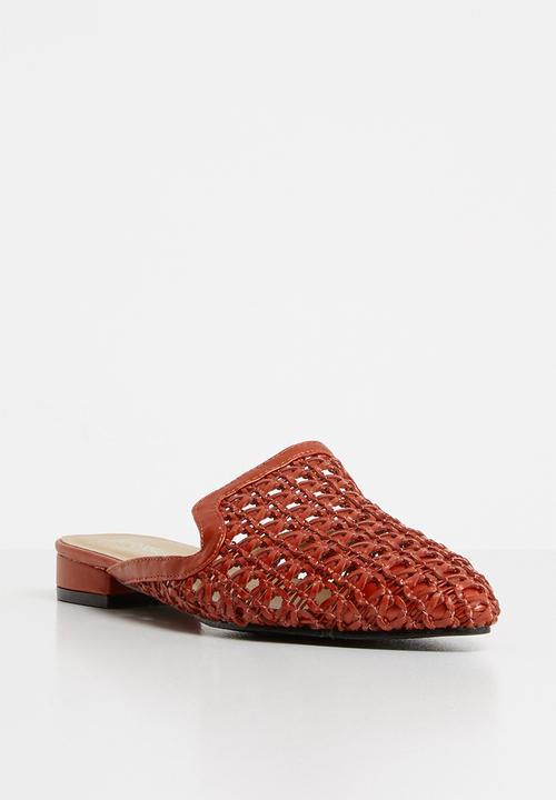 Superbalist - Woven push-in mule - brown