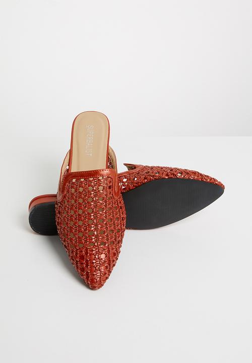 Superbalist - Woven push-in mule - brown