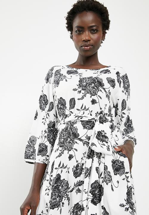 AMANDA LAIRD CHERRY - Morgan dress - black & white