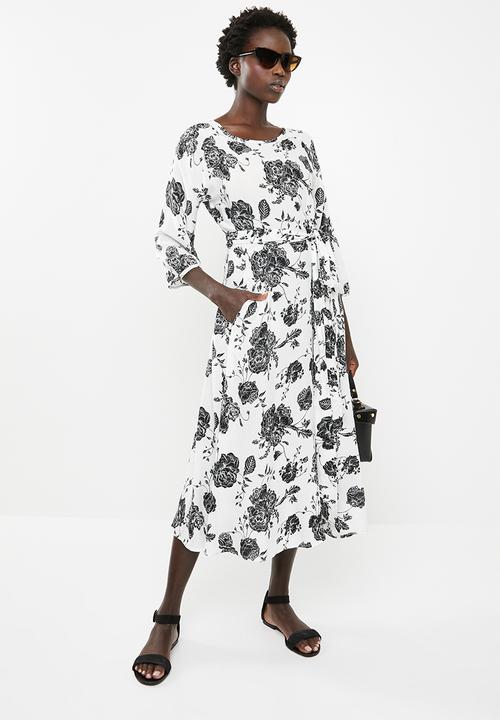 AMANDA LAIRD CHERRY - Morgan dress - black & white