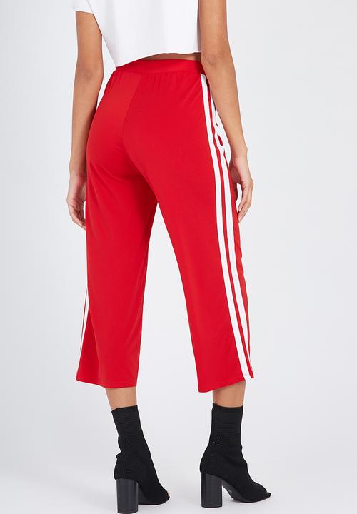 Supré  - Crepe wide leg pant - red - white