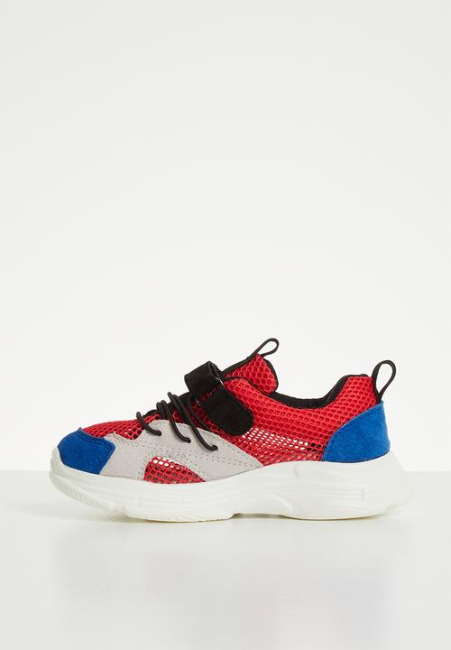 Pop Candy - Faux suede mesh sneaker - multi