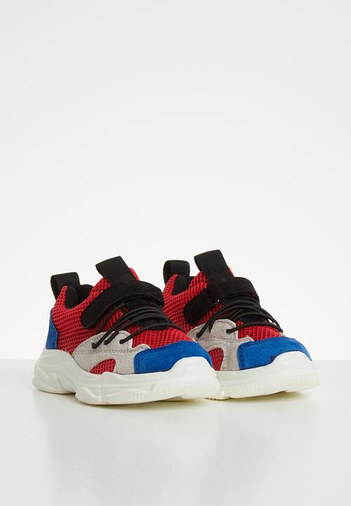 Pop Candy - Faux suede mesh sneaker - multi