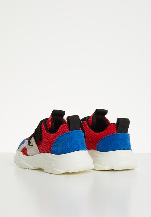 Pop Candy - Faux suede mesh sneaker - multi