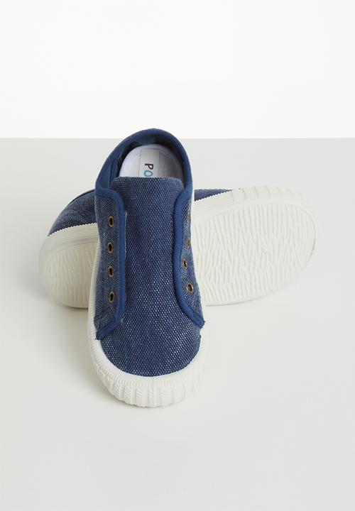 Pop Candy - Canvas slip on - blue