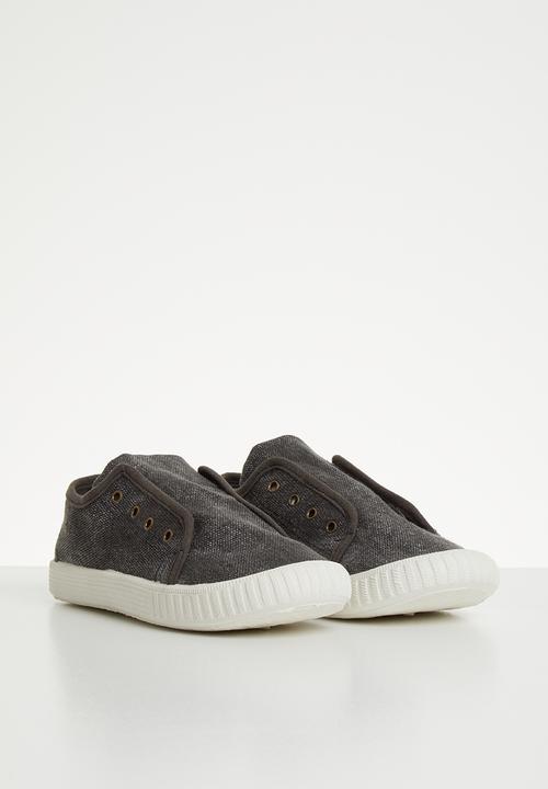Pop Candy - Canvas slip on - black
