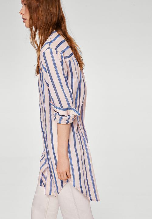 MANGO - Longer length shirt - pink