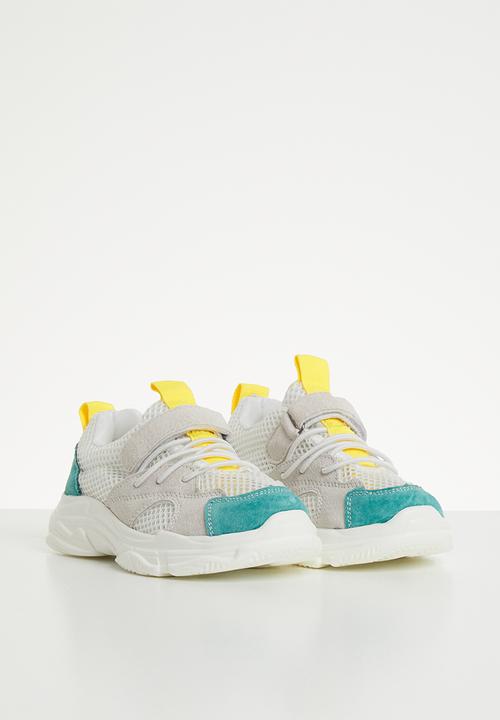 Pop Candy - Faux suede mesh sneaker - multi 