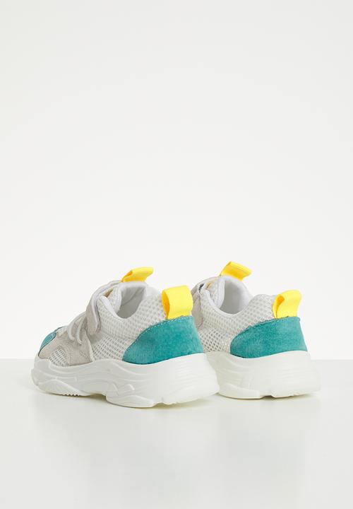 Pop Candy - Faux suede mesh sneaker - multi 