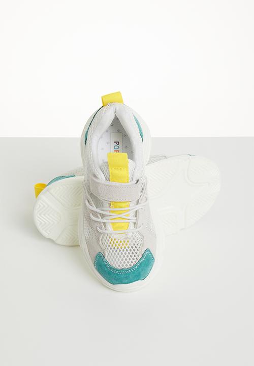 Pop Candy - Faux suede mesh sneaker - multi 