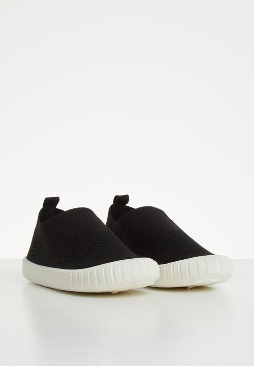 Pop Candy - Knitted slip on - black 