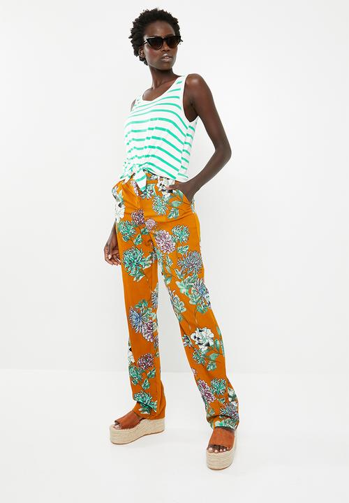 ONLY - Knot stripe top - green