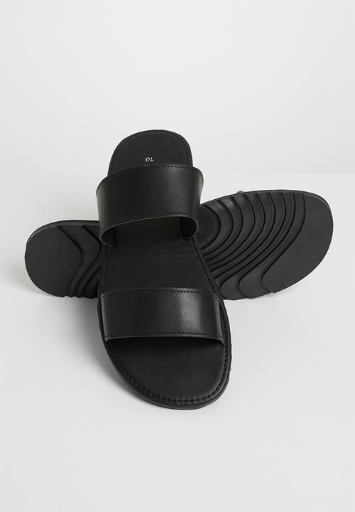 Superbalist - Two strap slide - black