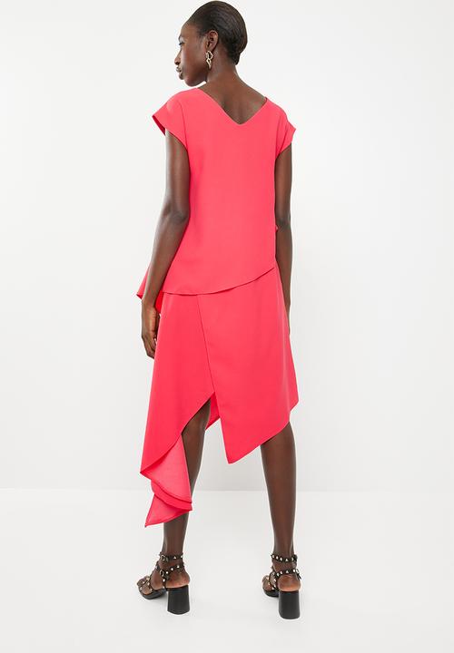 Leigh Schubert - Empire state dress  - cerise pink