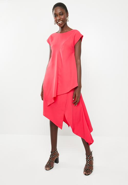 Leigh Schubert - Empire state dress  - cerise pink