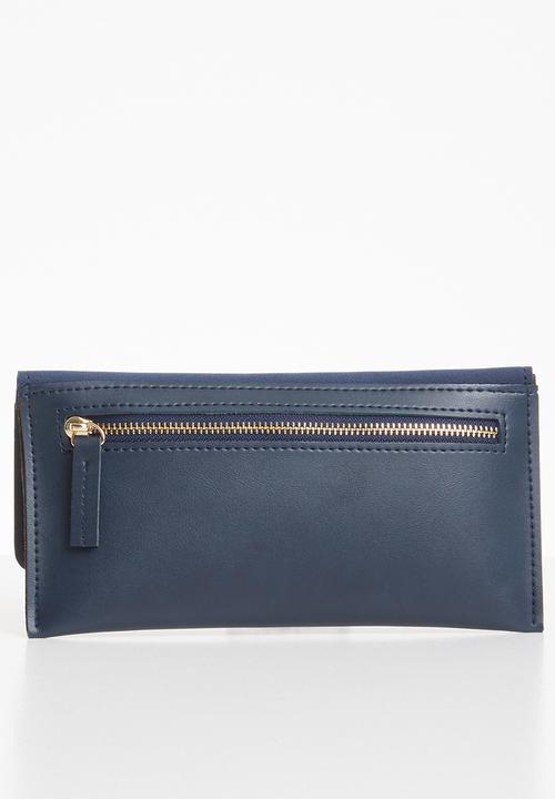 STYLE REPUBLIC - Leather-look purse - navy