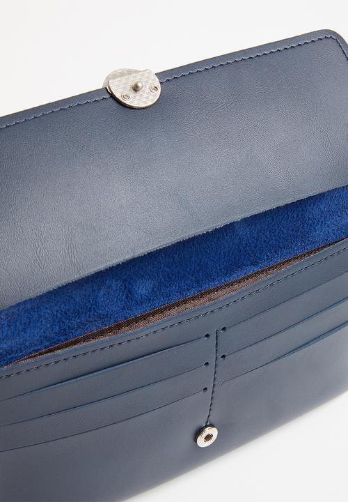 STYLE REPUBLIC - Leather-look purse - navy