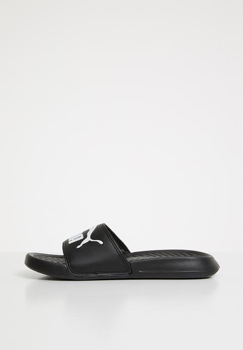 PUMA - Pop cat  slides - black