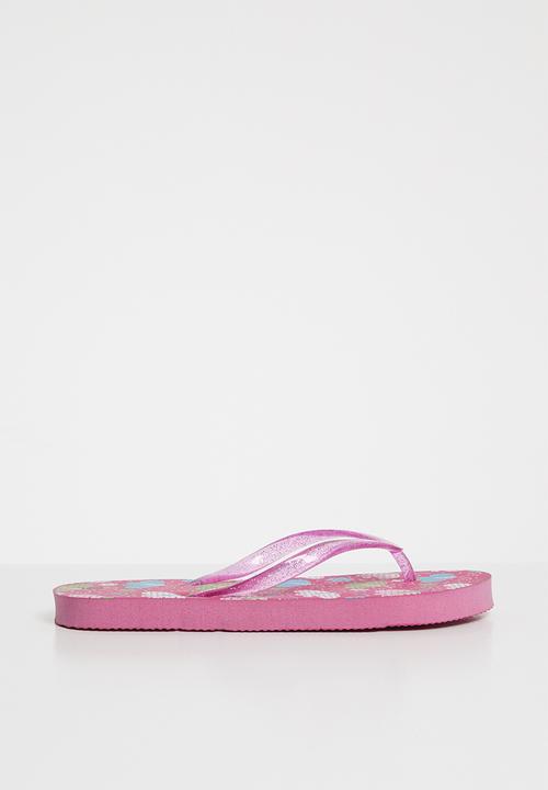 Pop Candy - Glitter printed flip flops - pink 