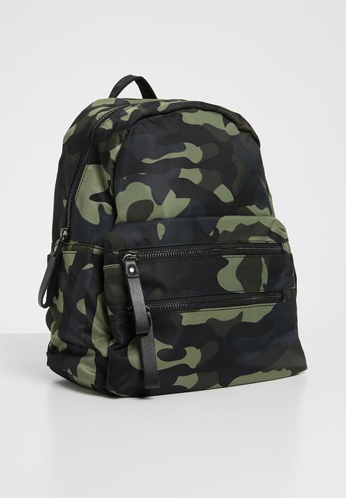 Pop Candy - Camo printed backpack - dark green