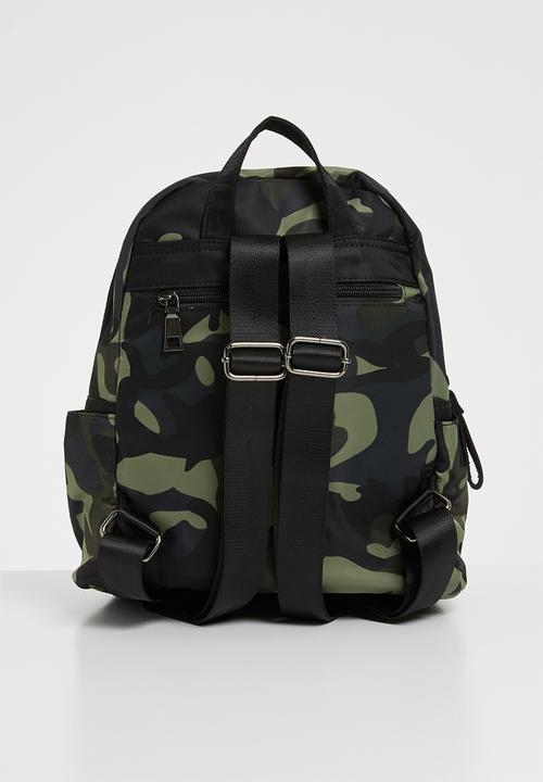 Pop Candy - Camo printed backpack - dark green