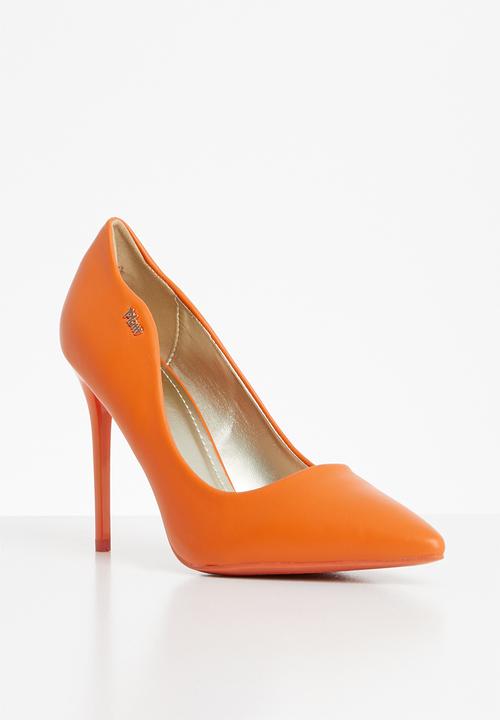 Plum - Court heels - orange