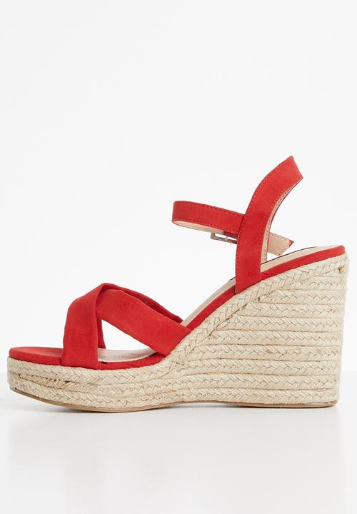 Cherry Collection - Cali espadrille wedges - red
