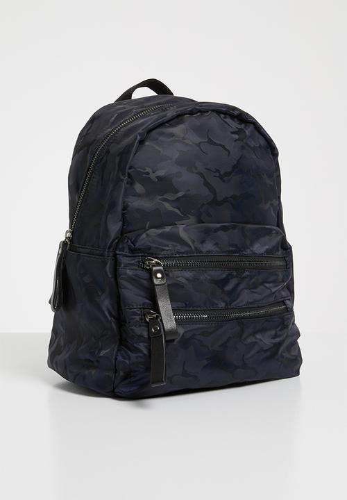 Pop Candy - Camo printed backpack-  navy