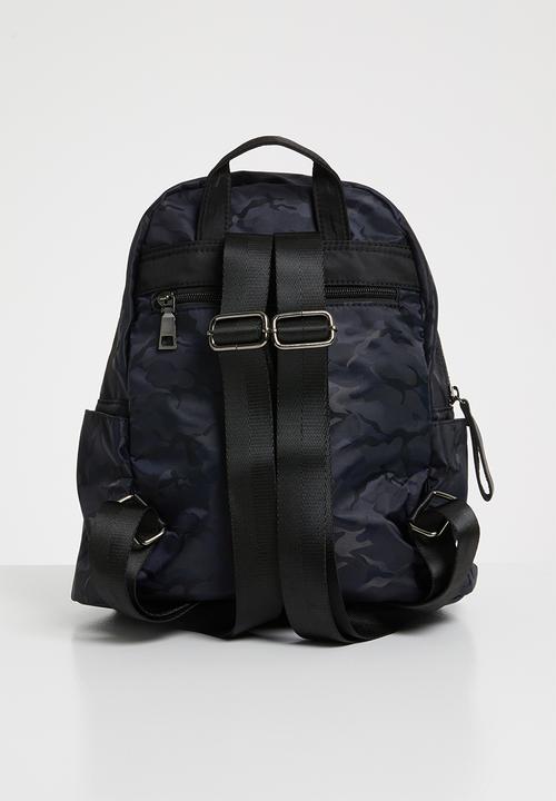 Pop Candy - Camo printed backpack-  navy