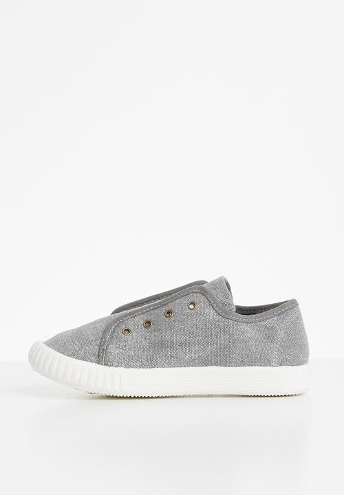 Pop Candy - Canvas slip ons - grey