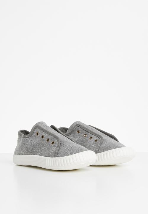 Pop Candy - Canvas slip ons - grey