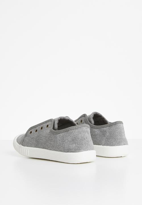 Pop Candy - Canvas slip ons - grey