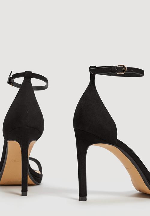 MANGO - Ankle-cuff Heels Black