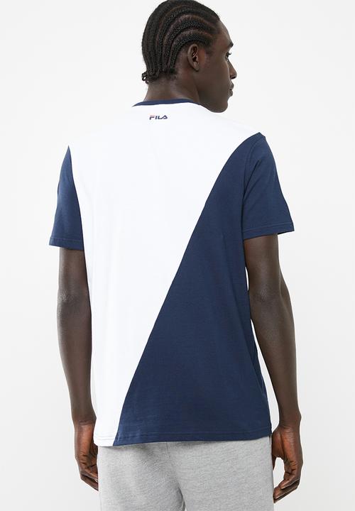 FILA - Trey tee - white & navy