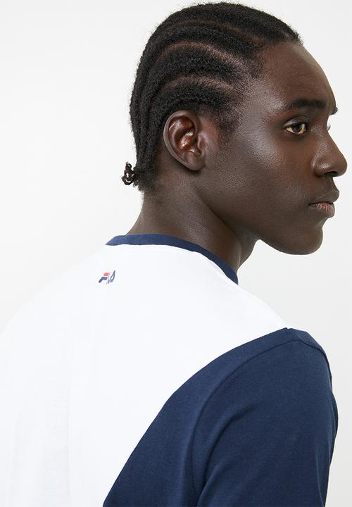 FILA - Trey tee - white & navy