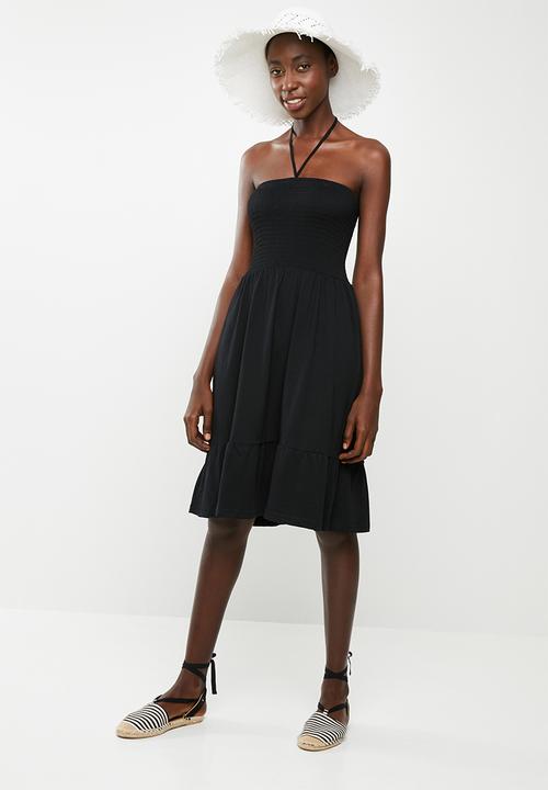 edit - Multi-wear strap dress - black