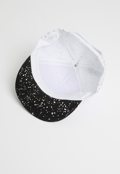 Pop Candy - Splatter flat brim cap - white