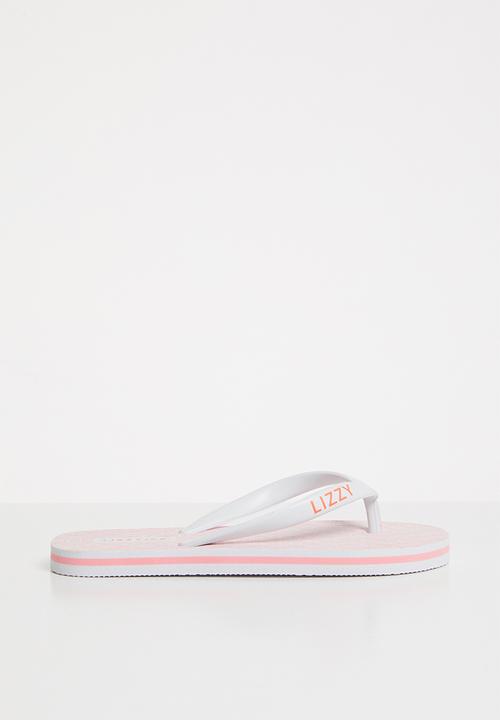 Lizzy - Odeletta flip flop - pink & white 