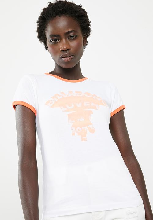 Billabong  - Lover ringer tee - white