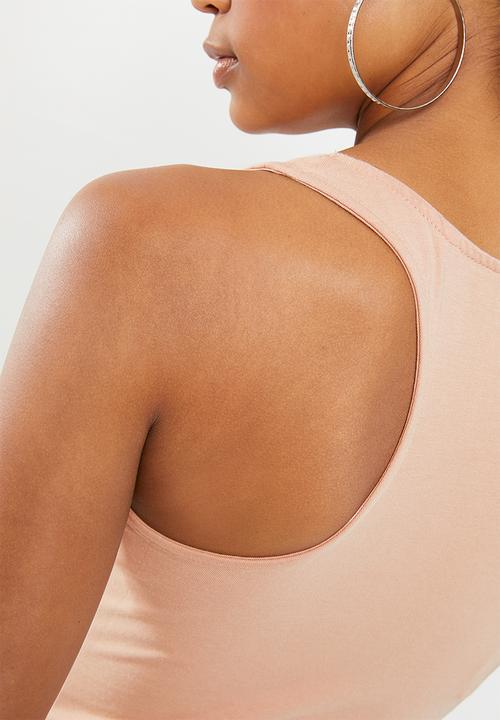 GUESS - Guess racer-back tank top - peach 