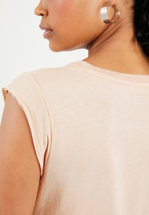 GUESS - Guess palm tree tee - peach 