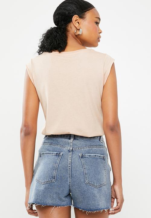GUESS - Guess palm tree tee - peach 