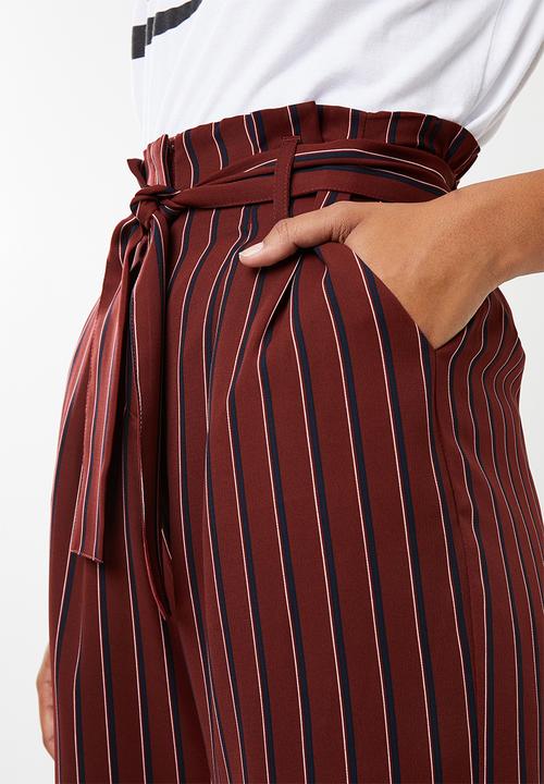 Superbalist - Wide leg paperbag pants - multi
