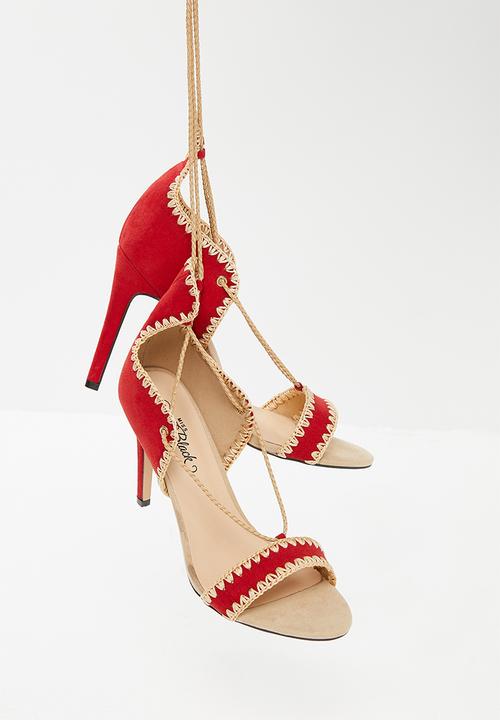 Miss Black - Jolene heel - red