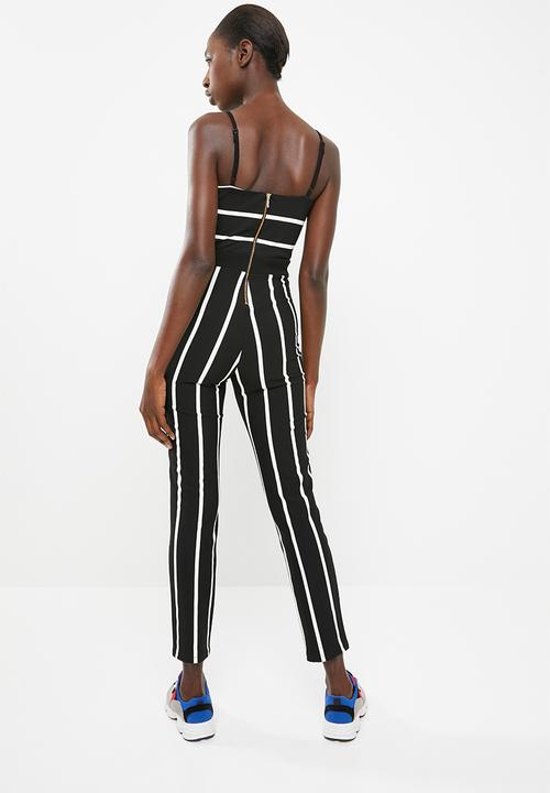 SISSY BOY - Stripe jumpsuit - black & white