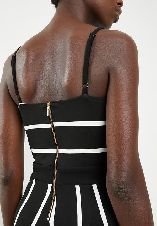 SISSY BOY - Stripe jumpsuit - black & white