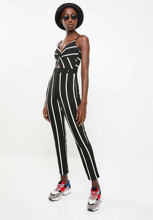 SISSY BOY - Stripe jumpsuit - black & white