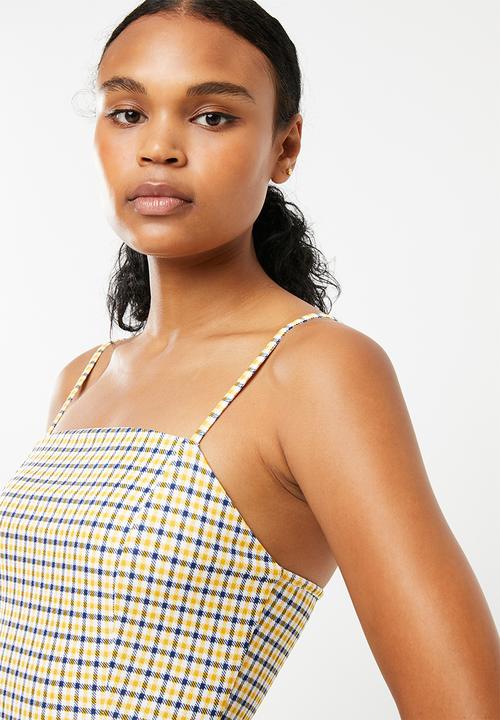 Superbalist - Check bodycon dress - multi